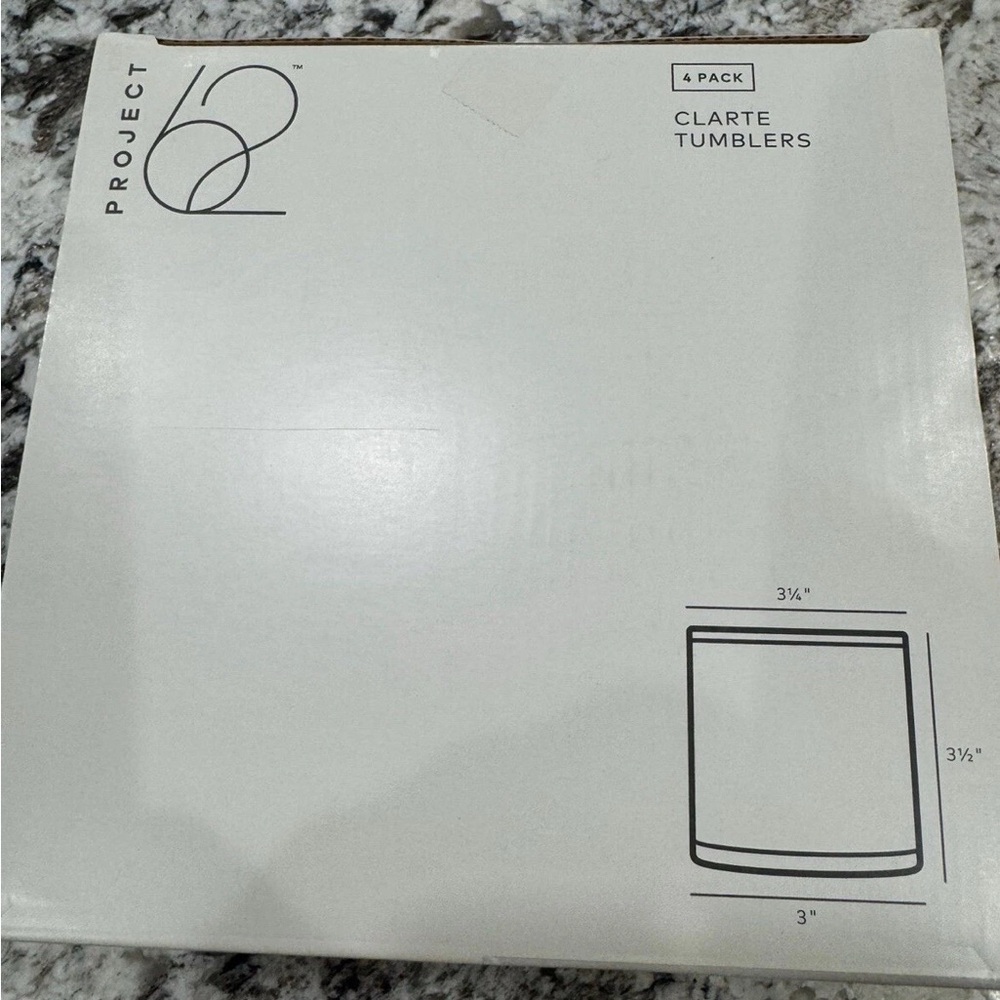 Project 62 Clarte Glass Tumblers Set - Set of 4. NIB - Picture 4 of 6